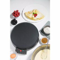 CucinaPro 12 in. Non-Stick Electric Griddle and Crepe Maker, 1000W, Black thumbnail 3