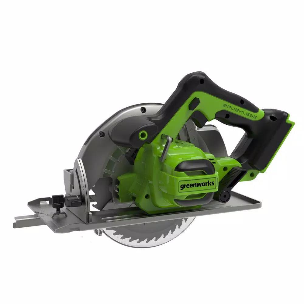Greenworks 24V Cordless Brushless 7.25 in. Circular Saw, Tool Only