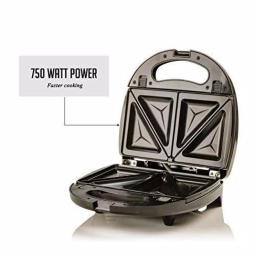 Ovente 3-in-1 Electric Sandwich Maker, Waffle and Grill Maker with Detachable Non-Stick Plates, 750W, Black thumbnail 6