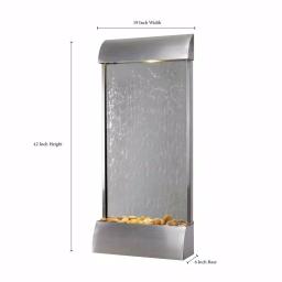 Kenroy Home Breckenridge 42 in. Stainless Steel Floor or Wall Mount Water Fountain thumbnail 3