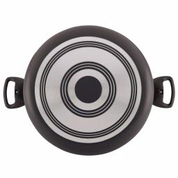 Farberware 10.5 Qt. Aluminum Nonstick Stock Pot with Glass Lid, Black thumbnail 6