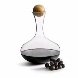Sagaform Glass Nature Wine Carafe with Oak Stopper thumbnail 2