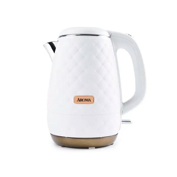 Aroma Professional 7-Cup Electric Water Kettle, 1.7L, White