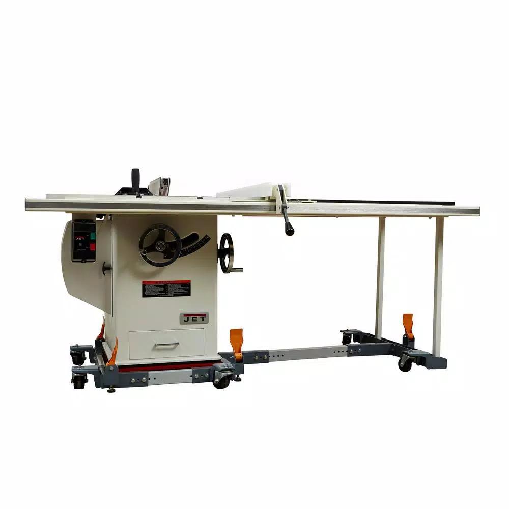 BORA PM-3795 Steel Mobile Base and Table Saw Extension Combo with All-Swivel Wheels