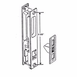 Barton Kramer #444 Chrome-Plated Sliding Patio Door Lock with Upward Locking Mechanism thumbnail 2