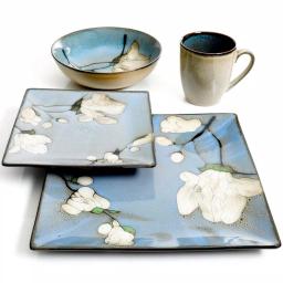 GIBSON elite The Gibson Bloomington 16-Piece Stoneware Dinnerware Set, Service for 4 thumbnail 3