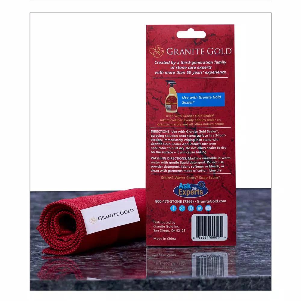 Granite Gold Sealer Applicator Microfiber Cloths, 3-Pack