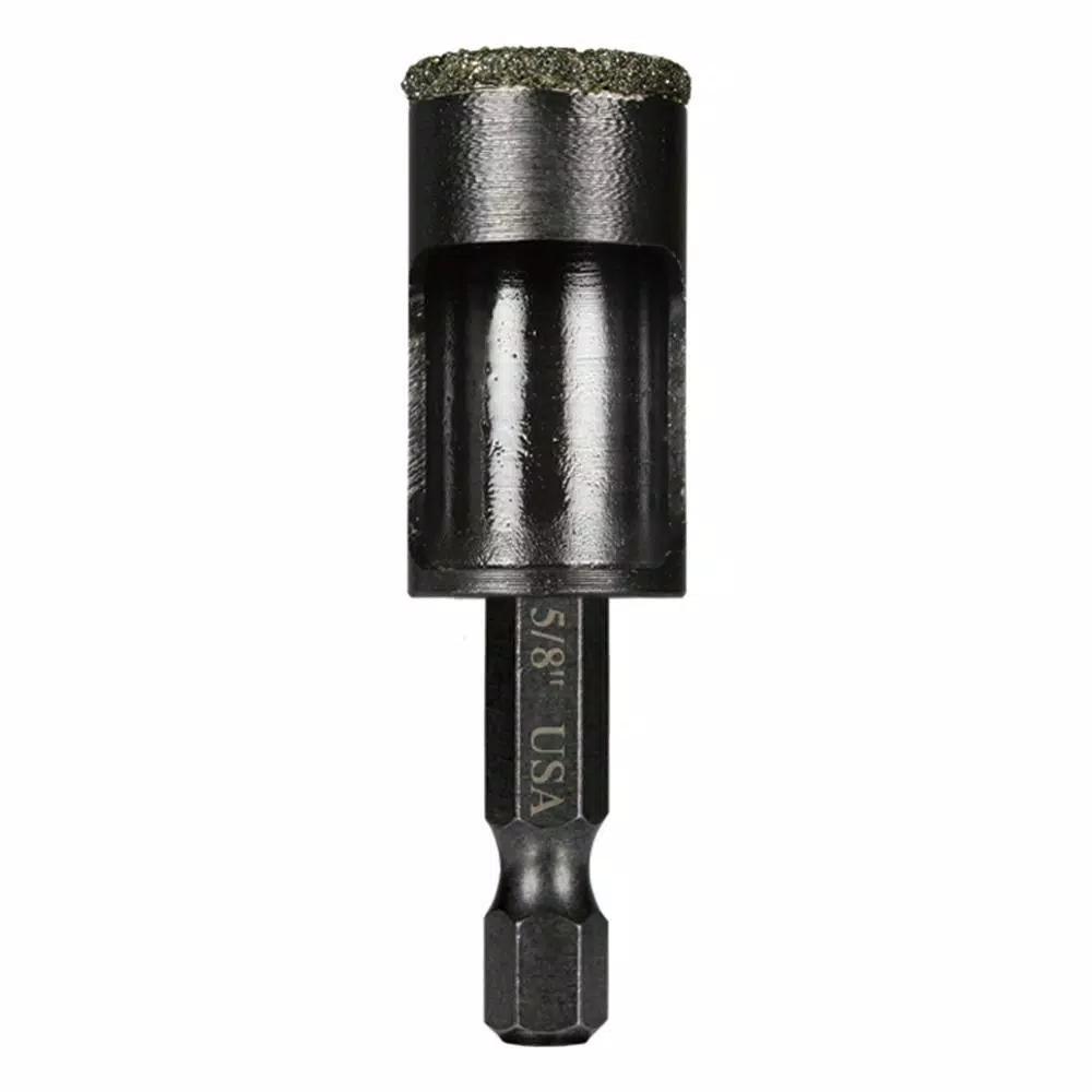 Montana Brand 5/8 in. High Speed Steel Diamond Tile Drill Bit with 1/4 in. Hex Shank