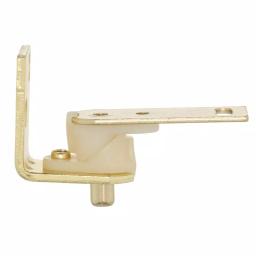 Prime-Line Brass Finished Steel Cafe Door Hinge Set, Double Acting & Self-Closing thumbnail 3