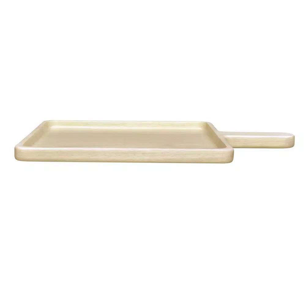 Noritake Hammock Wood 16.5 in. x 12 in. Square Wood Serving Platter, Blonde Finish