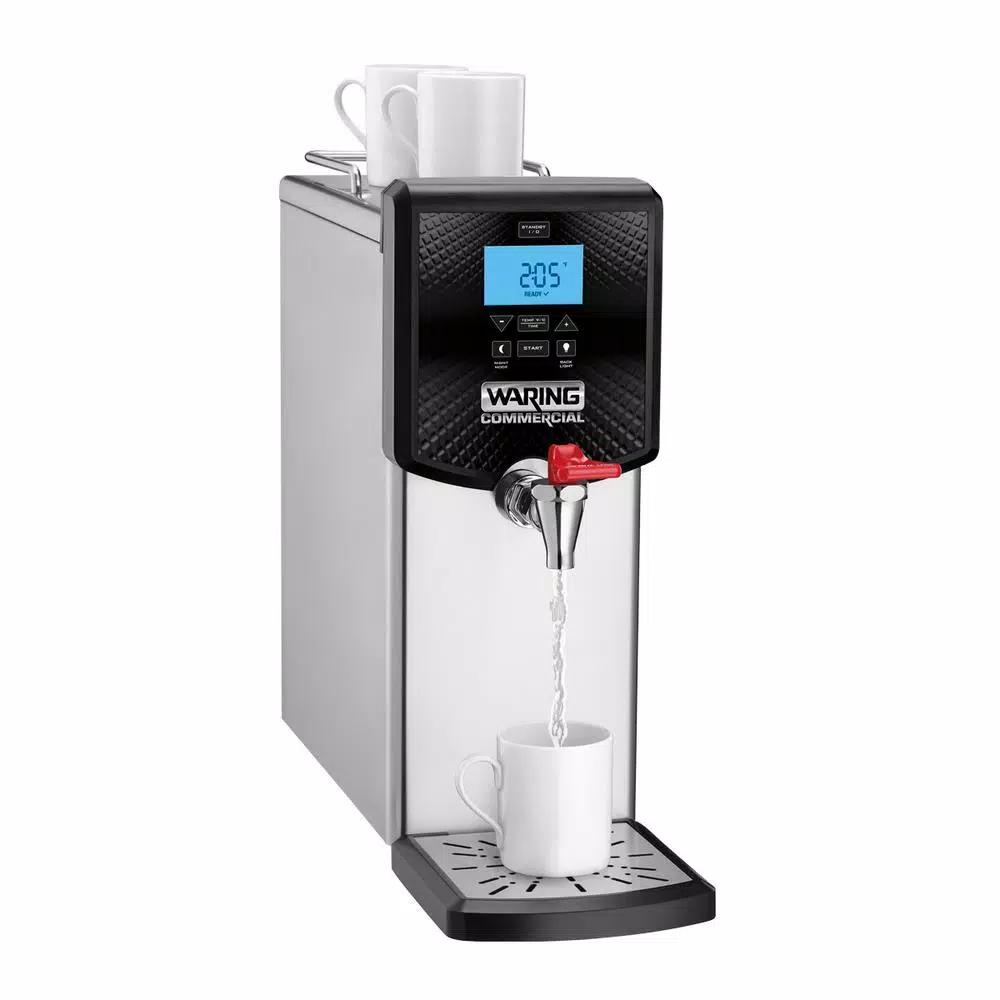 Waring Commercial Waring 3-Gallon Hot Water Dispenser, 48-Cup Stainless Steel Electric Kettle with Digital Controls