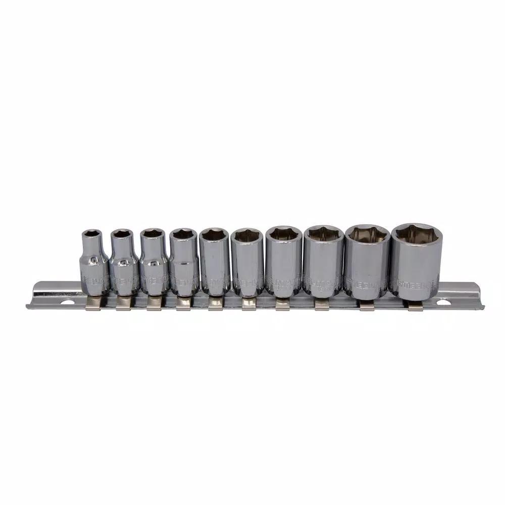 Steelman 10-Piece 1/4 in. Drive 6-Point SAE Socket Set