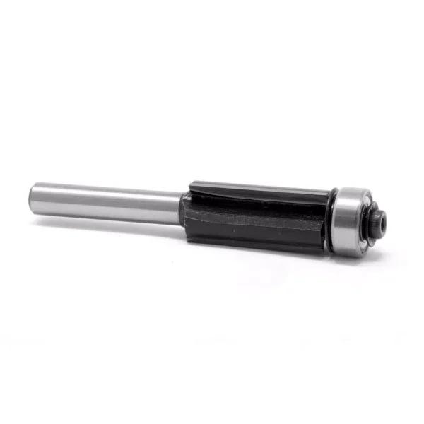 WEN 1/2 in. Flush Trim 3-Wing Carbide Tipped Router Bit, 1/4 in. Shank