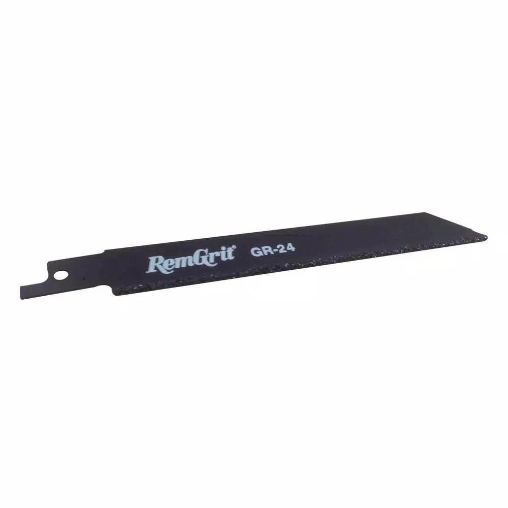 RemGrit 6 in. Carbide Grit Reciprocating Saw Blade, 3/4 in. x 0.032 in.