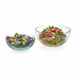 Libbey Selene 2-Piece Glass Serving Bowl Set, 8 in. and 10 in. thumbnail 1