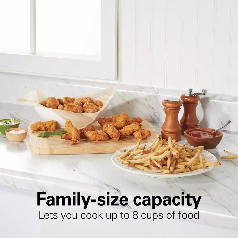 Hamilton Beach 3 Qt. Stainless Steel Deep Fryer, 1500W Electric Countertop Fryer