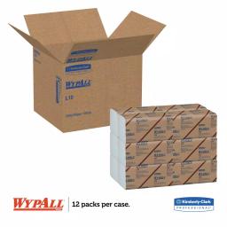 WypAll L10 Sani-Prep Dairy Towels, 1-Ply, 10.5 x 9.37 in, 2400 Sheets (12 Packs of 200) thumbnail 2