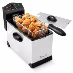 Continental Professional Series 3 QT Stainless Steel Deep Fryer, 1700W Electric thumbnail 7