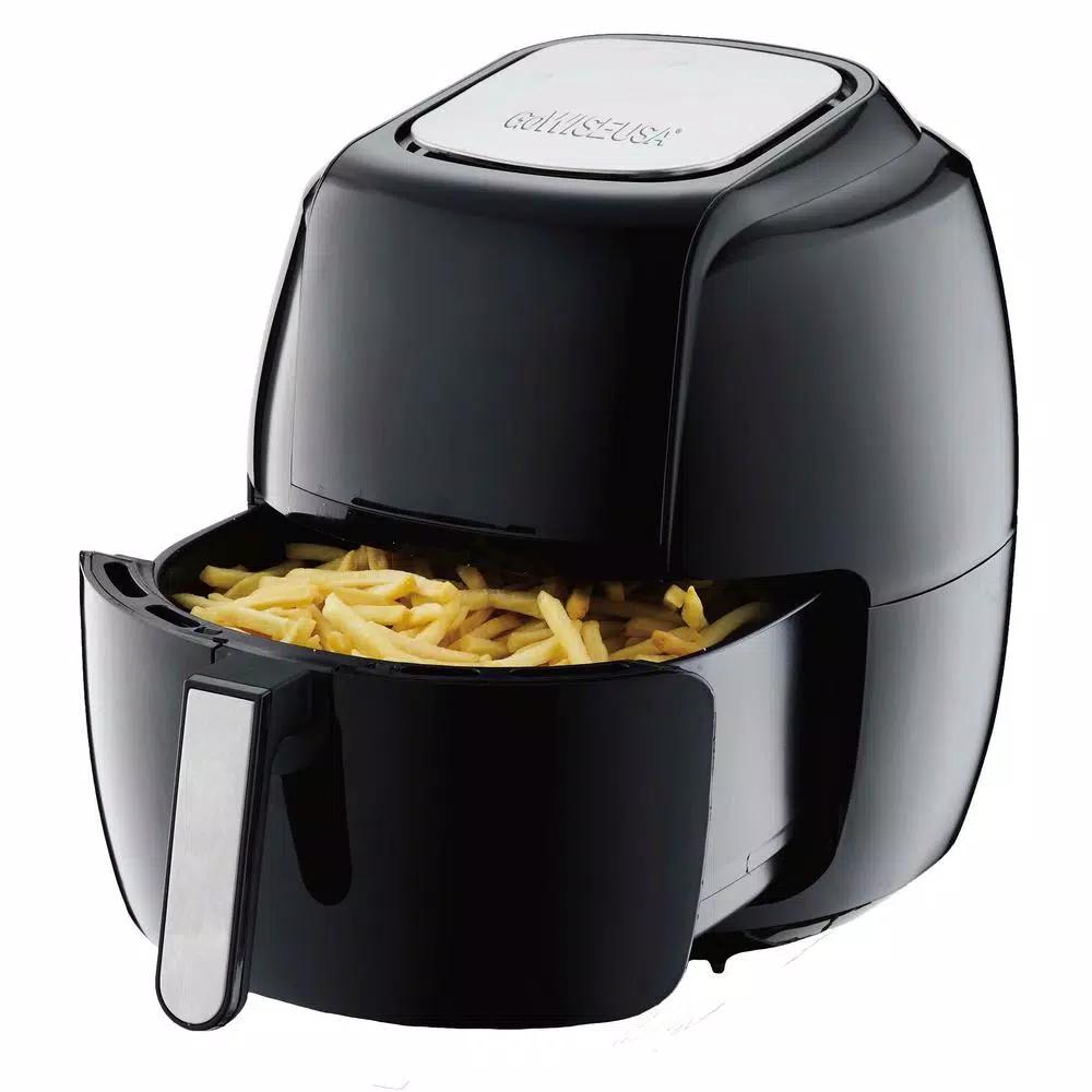 GoWISE USA 7.0 Qt. Black Electric Air Fryer with 8-in-1 Functionality and Recipe Book