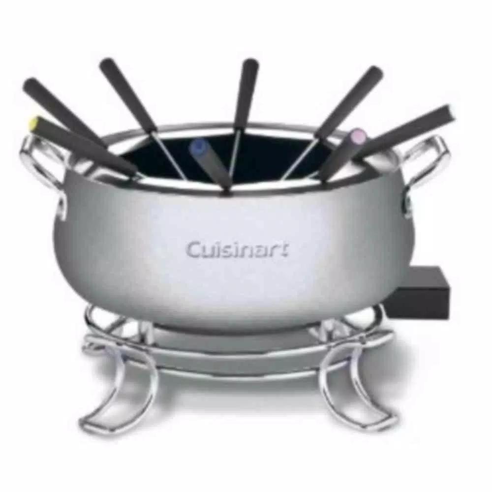 Cuisinart Electric Fondue Set, 3 Qt. Brushed Stainless Steel Pot with Adjustable Temperature