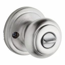 Kwikset Hancock Satin Chrome Entry Door Knob with SmartKey Security thumbnail 2