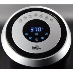 Total Chef 3.8 Qt. 1500W Air Fryer with Touchscreen LCD Display and 7 Presets, Black thumbnail 2