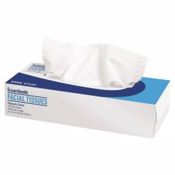 Boardwalk Office Packs Facial Tissue Flat Box, 2-Ply, 100 Sheets per Box, 30 Boxes per Carton thumbnail 1
