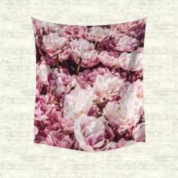 RoomMates Peony Large Wall Tapestry - Pink Floral Modern Wall Hanging thumbnail 2