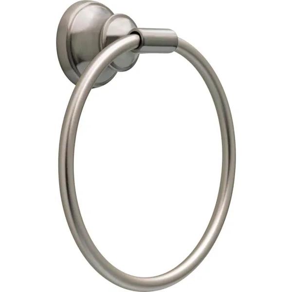 Delta Starmount Brushed Nickel Towel Ring with SpotShield Technology