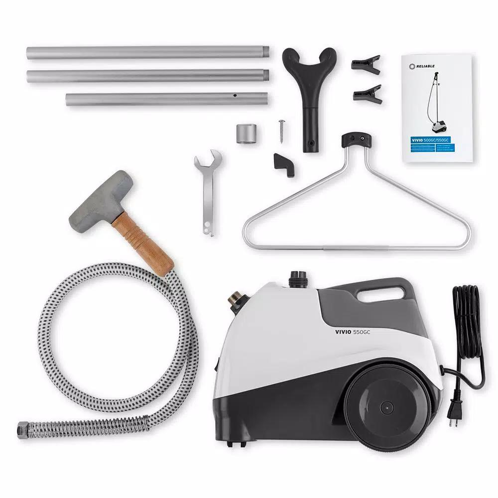 RELIABLE Vivio 550GC Standing Garment Steamer, 1300W Commercial Grade Clothes Steamer with 128 oz Water Tank