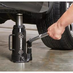 Husky 12-Ton Hydraulic Bottle Jack, 24,000 lb. Capacity, 9.5 in. to 18.4 in. Lift Range thumbnail 2