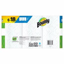 Bounty Select-A-Size White Paper Towels, 6 Triple Rolls thumbnail 5