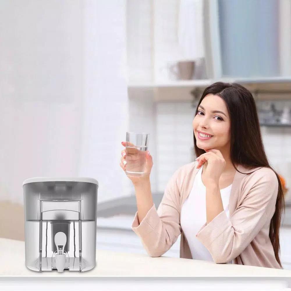 DRINKPOD Alkaline Water Dispenser 2.4 Gal. Countertop System, 3-Pack with 3 Filters