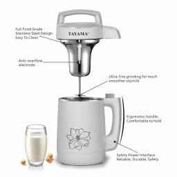 Tayama DJ-15S Multi-Functional 1.1L Stainless Steel Soy Milk Maker & Juicer thumbnail 2