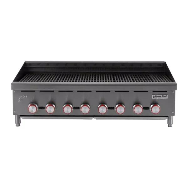 Magic Chef 48 in. Commercial Countertop Radiant Char Broiler, Stainless Steel