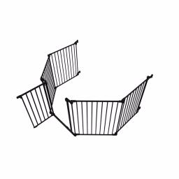 Perma Child Safety 30 in. Super Wide 3-in-1 Playpen Barrier, 6-Panel Play Yard & Baby Gate, Black thumbnail 2