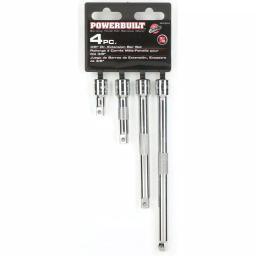 Powerbuilt 3/8 in. Drive Extension Bar Set, 4-Piece Chrome Vanadium Steel thumbnail 2