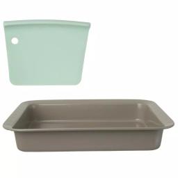 BergHOFF Leo Carbon Steel Rectangular Baking Pan with Slicing Tool Set thumbnail 1