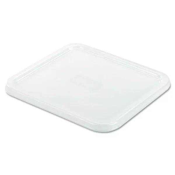 Rubbermaid Commercial Products SpaceSaver Square Container Replacement Lids, White, 8.8 x 8.75 in