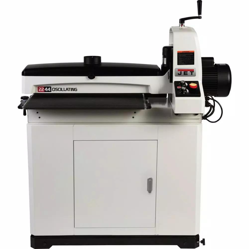 Jet JWDS-2244OSC 22 in./44 in. Oscillating Drum Sander with Closed Stand, 115V