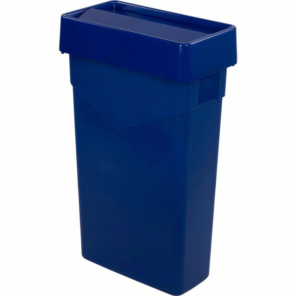 Carlisle TrimLine Blue Swing Lid for 15 Gal. and 23 Gal. Rectangular Waste Containers (4-Pack)