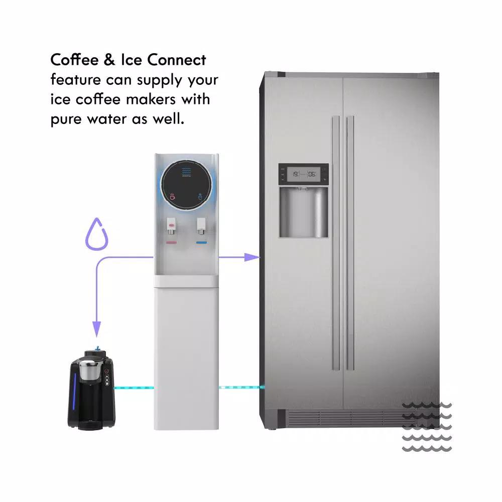 DRINKPOD Series 6 Bottleless Hot and Cold Water Cooler Dispenser with Ultra +3 Filtration - White