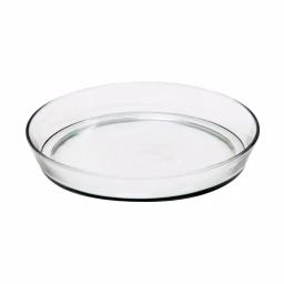 Achla Designs 10.5 in. Round Clear Glass Tray for Gardening and Serving thumbnail 1