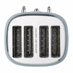 Haden Highclere 4-Slice Wide Slot Retro Toaster, Pool Blue thumbnail 5