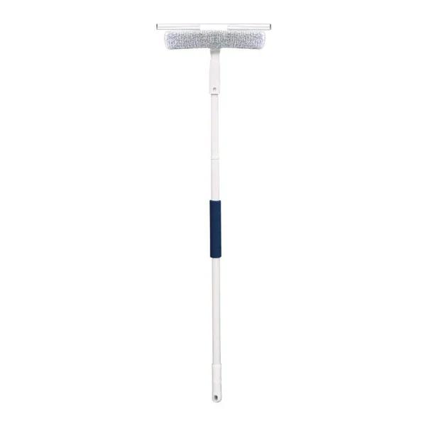 Unger 14 in. Microfiber Window Squeegee Kit with 5 ft. Telescopic Pole and Scrubber