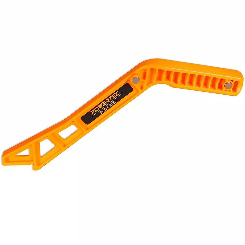 POWERTEC Deluxe Push Stick Set (2-Pack) - L-Shaped and Magnetic Woodworking Safety Tools