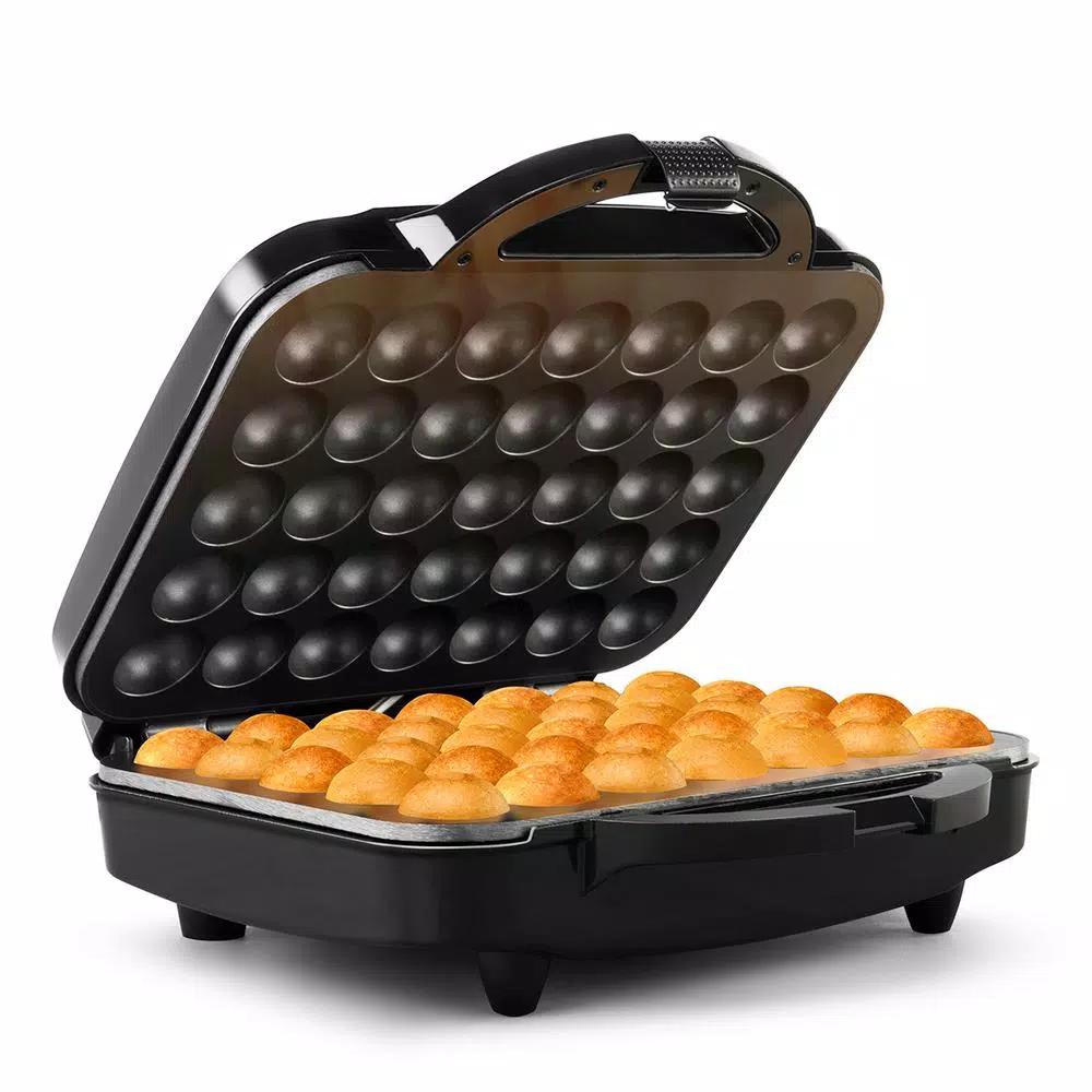 HOLSTEIN HOUSEWARES 1200W 35-Piece Black Cake Pop Maker, Dessert Specialty Appliance