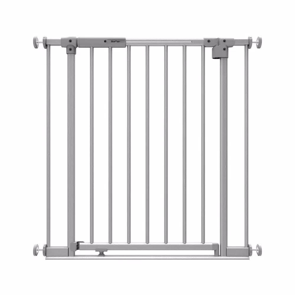 Perma Child Safety Stellar LED Baby Gate, 30 in. H Pressure Mounted Auto-Close Gate with Safe Step Bar