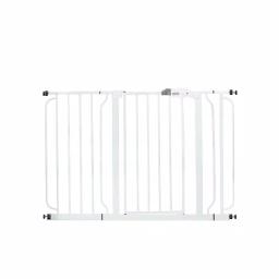 Regalo Easy Step Extra Wide Metal Walk Through Baby Gate, White thumbnail 1