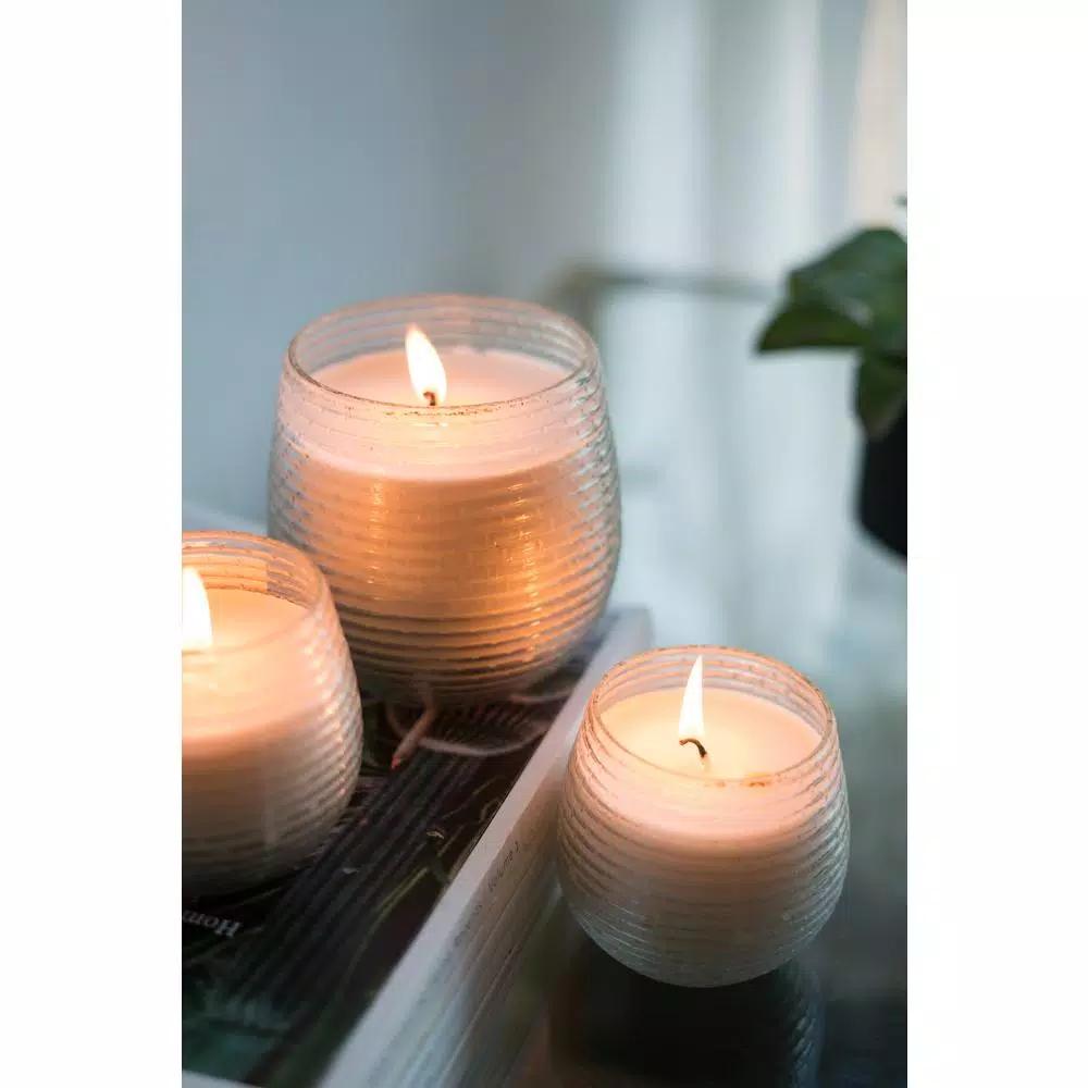A & B Home Gold Foil Earl Grey Scented Soy Wax Candle, 3.5 in.